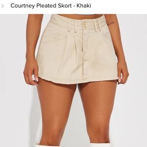Fashion Nova Khaki Skort